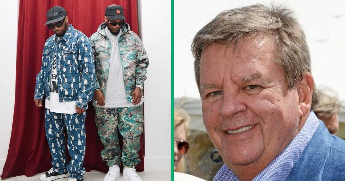The Major League DJz' photo with Johann Rupert caused a stir on social media The Major League DJz' photo with Johann Rupert caused a stir on social media