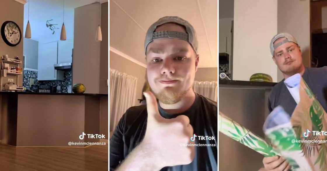 Mzansi Tiktokker @kevinmclennanza shared a video showing his budget room transformation Mzansi Tiktokker @kevinmclennanza shared a video showing his budget room transformation