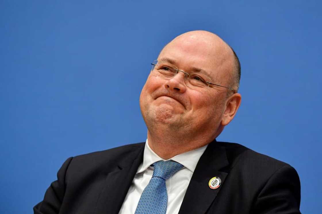 Arne Schoenbohm, seen at a 2019 press conference, was fired as head of Germany's national cyber security agency amid reports he had contacts with Russian intelligence services Arne Schoenbohm, seen at a 2019 press conference, was fired as head of Germany's national cyber security agency amid reports he had contacts with Russian intelligence services