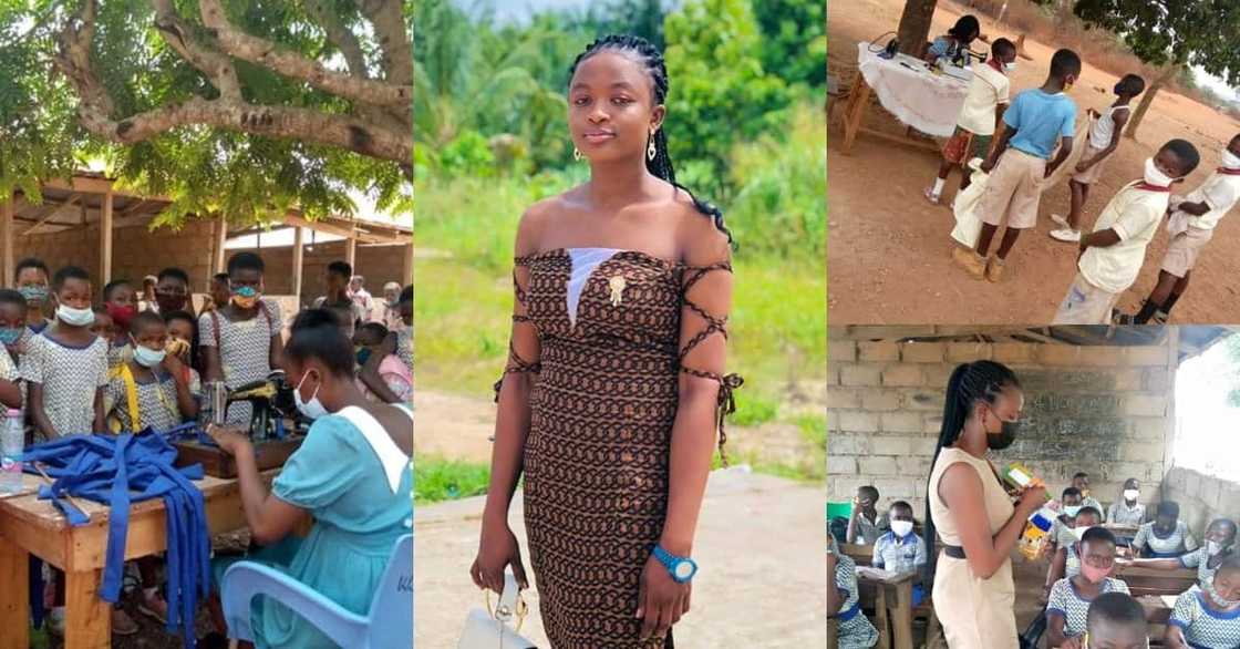 Ama Val: NSS lady posted to teach sews free uniforms for all needy pupils in community Ama Val: NSS lady posted to teach sews free uniforms for all needy pupils in community