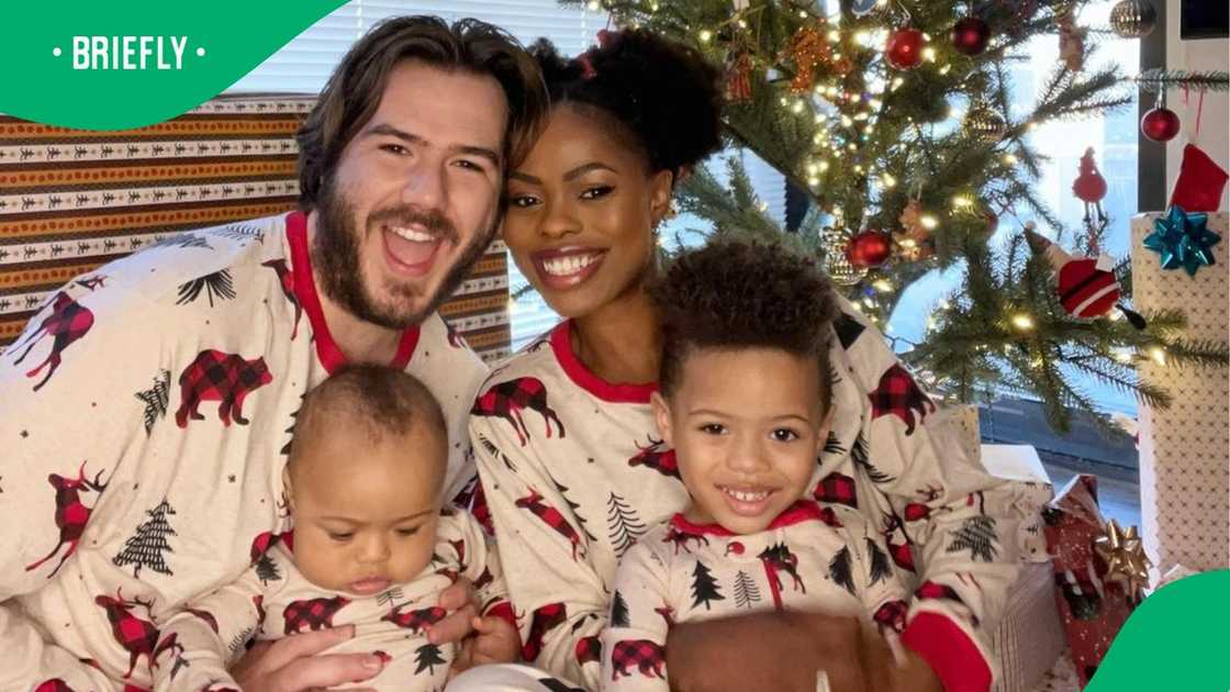 Photos of a TikTok couple and their kids Photos of a TikTok couple and their kids