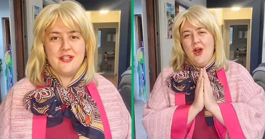 A TikTok video shows a woman poking fun at the Miss South Africa 2024 applicants. A TikTok video shows a woman poking fun at the Miss South Africa 2024 applicants.