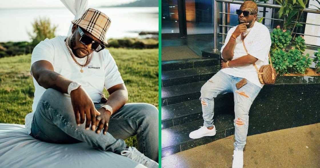 DJ Maphorisa had the crowd amped while making it rain at the club DJ Maphorisa had the crowd amped while making it rain at the club