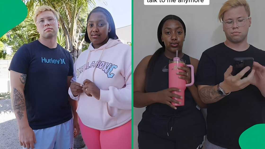 A TikTok video shows a man pranking his wife with a smart scale. A TikTok video shows a man pranking his wife with a smart scale.