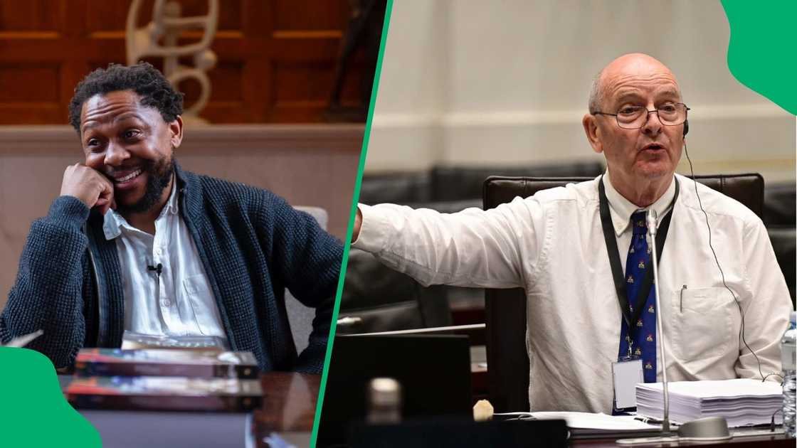 Mbuyiseni Ndlozi and Paul O'Sullivan in heated exchange