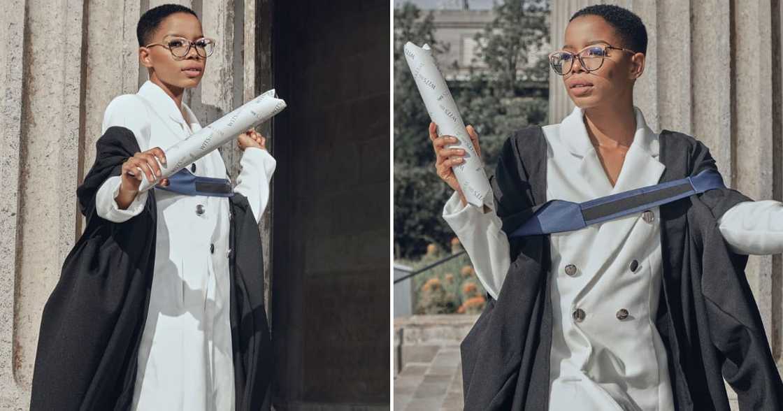 The young Gauteng woman obtained a degree from Wits The young Gauteng woman obtained a degree from Wits
