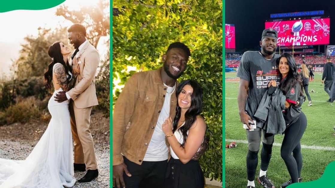 Chris Godwin and his then-fiancé Chris Godwin and his then-fiancé