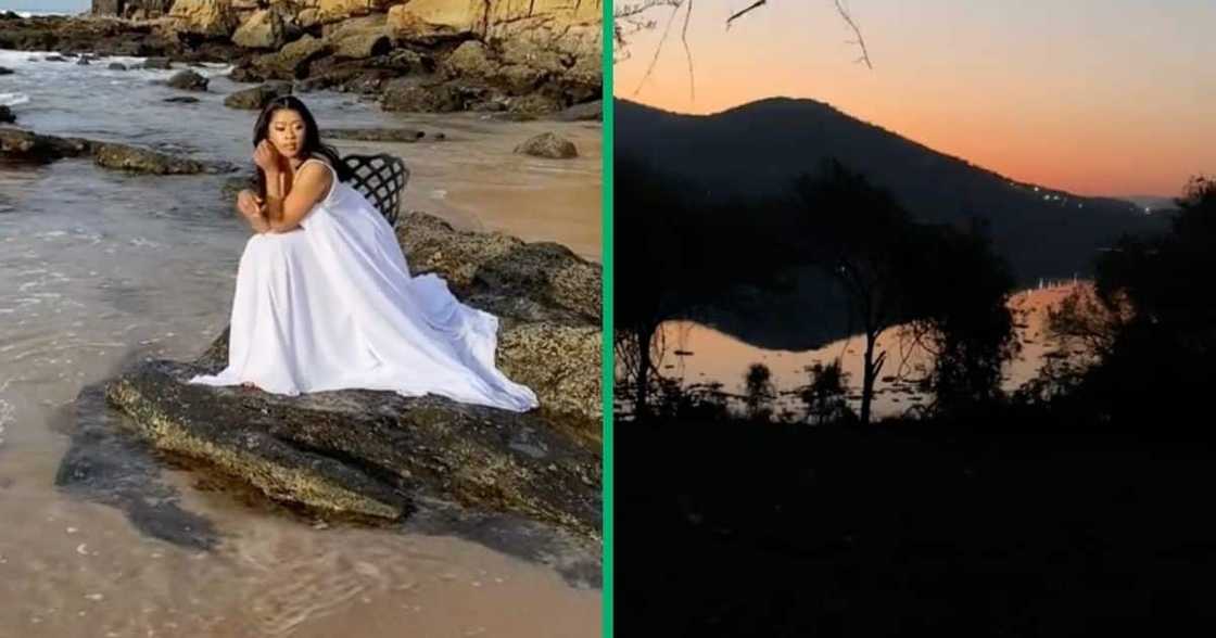 Young woman flexes buying land in KZN. Young woman flexes buying land in KZN.