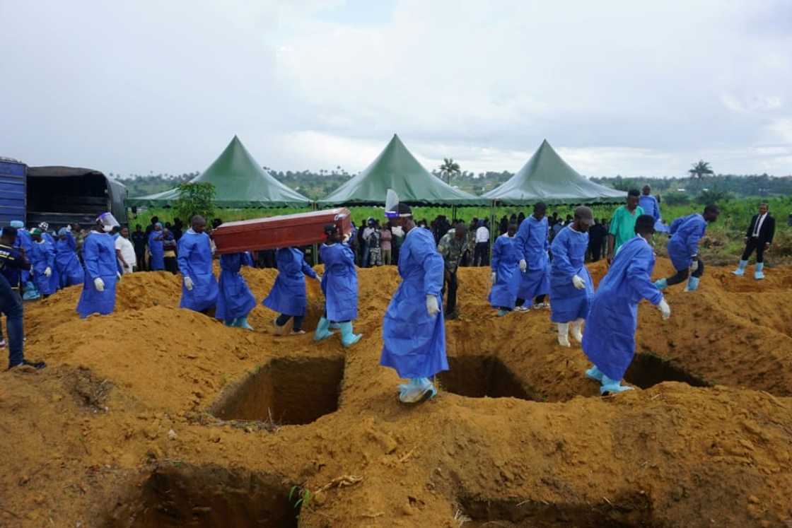 Nine bodies have still not been identified, a minister said