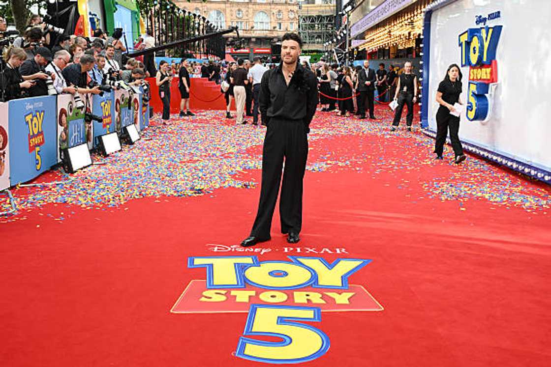 Jordan North attends the UK Launch Event of Disney and Pixar's 'Toy Story 5' at Odeon Luxe Leicester Square