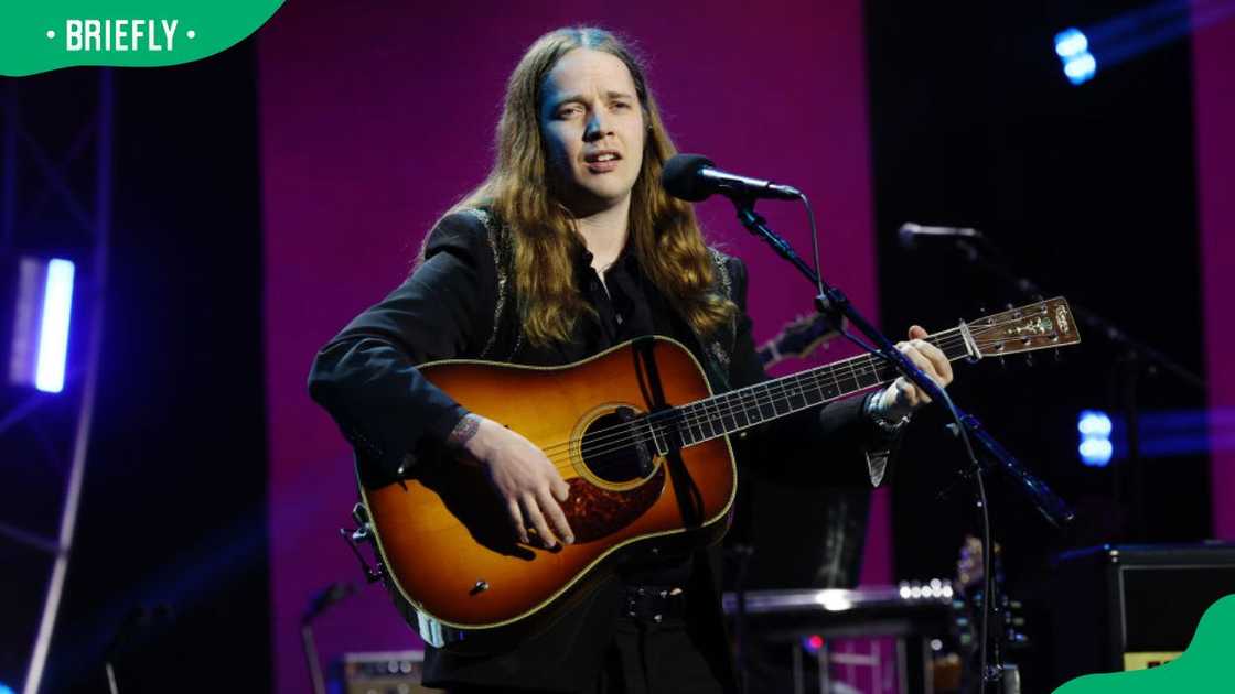 Musician Billy Strings during the 2025 MusiCares Persons of the Year benefit gala at the Los Angeles Convention Center Musician Billy Strings during the 2025 MusiCares Persons of the Year benefit gala at the Los Angeles Convention Center