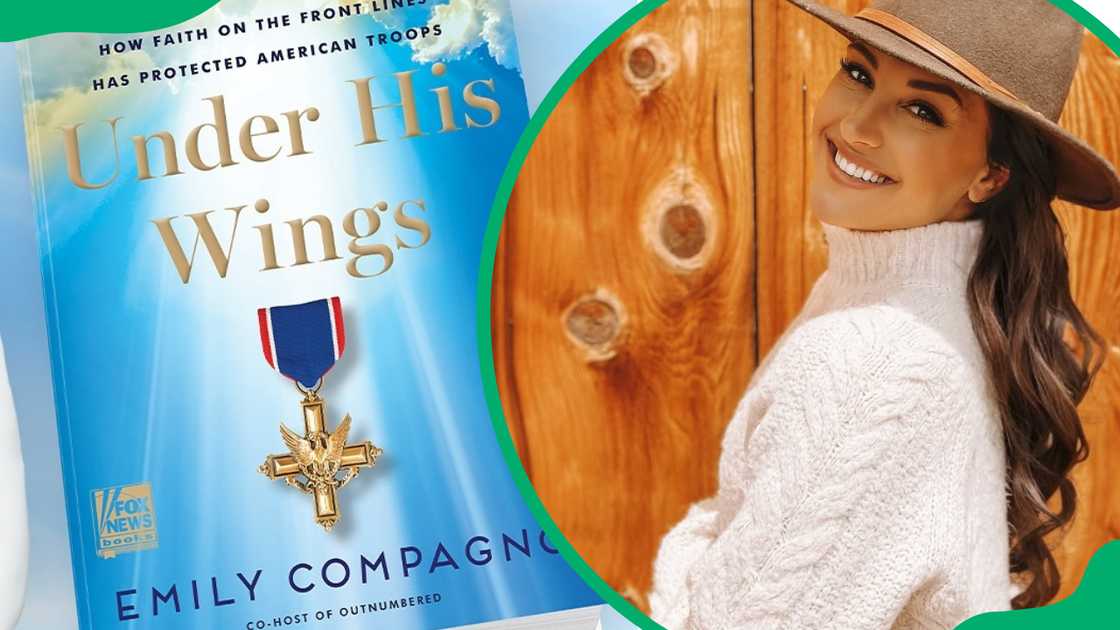 Emily Compagno's book (L). The television host (R) Emily Compagno's book (L). The television host (R)