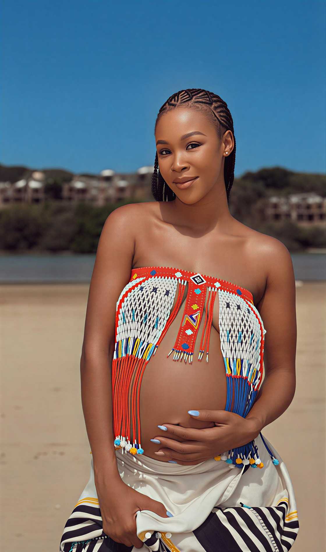 Zintle Kwaaiman recently gave birth to her baby Zintle Kwaaiman recently gave birth to her baby