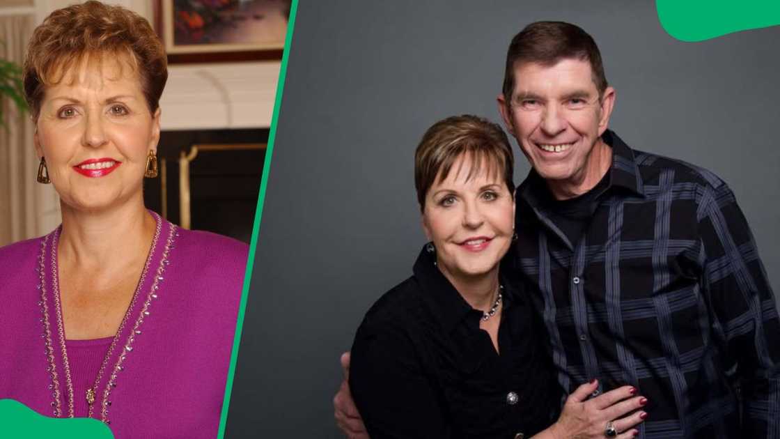 American Bible teacher Joyce Meyer (L). The author and her husband, Dave Meyer (R)