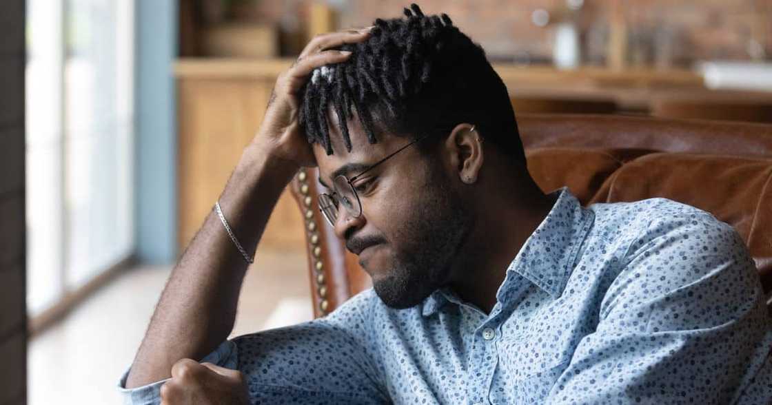 Man heartbroken over cheating partner Man heartbroken over cheating partner