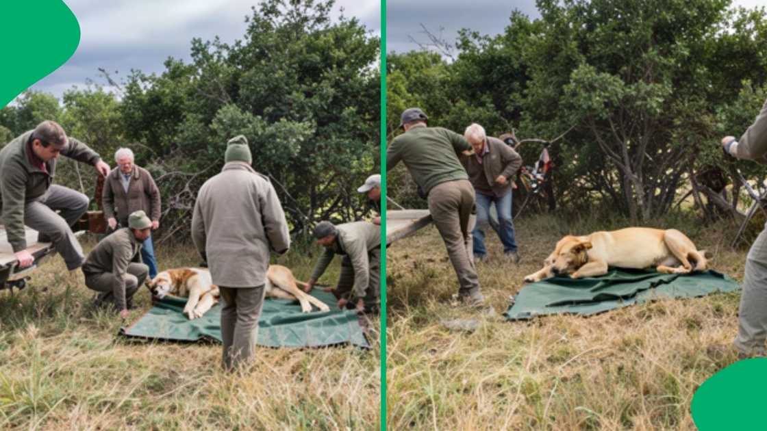 The jaw-dropping footage captures the frantic split-second scramble as the entire team rushed toward a safe distance