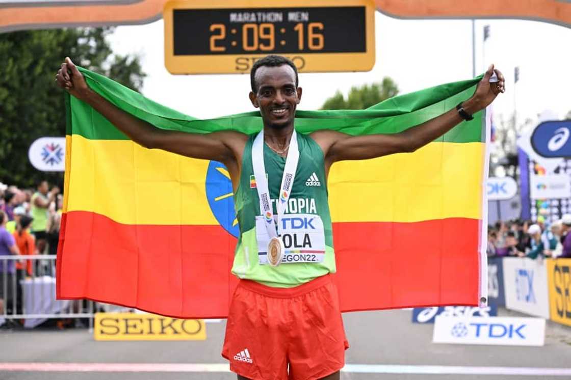 Ethiopia's Tamirat Tola Ethiopia's Tamirat Tola