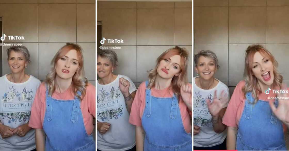 Mrs Bullock and her mom bust a move together online Mrs Bullock and her mom bust a move together online