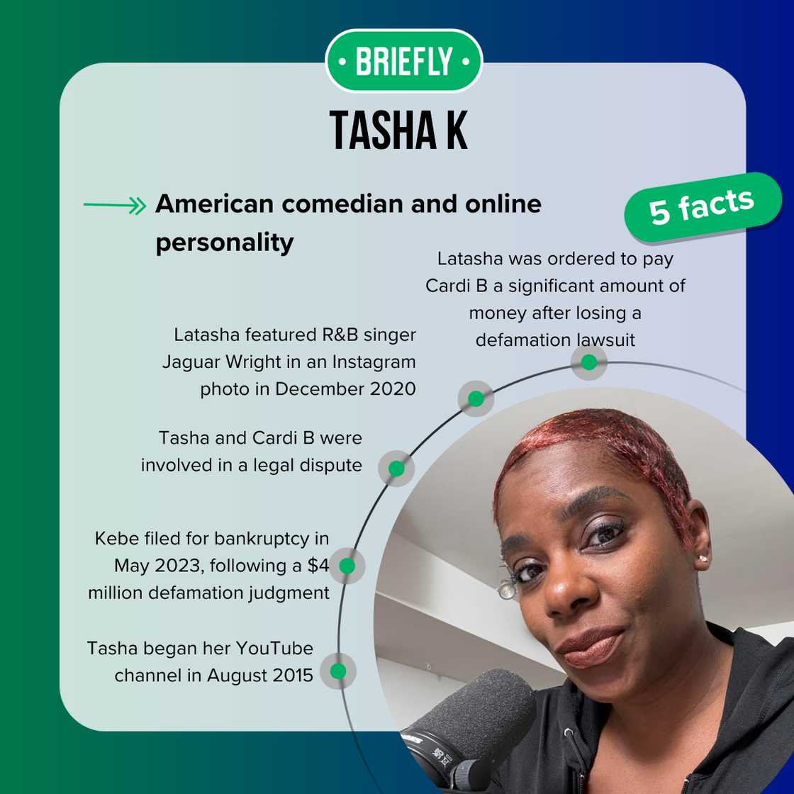 Tasha K's net worth is at negative Tasha K's net worth is at negative