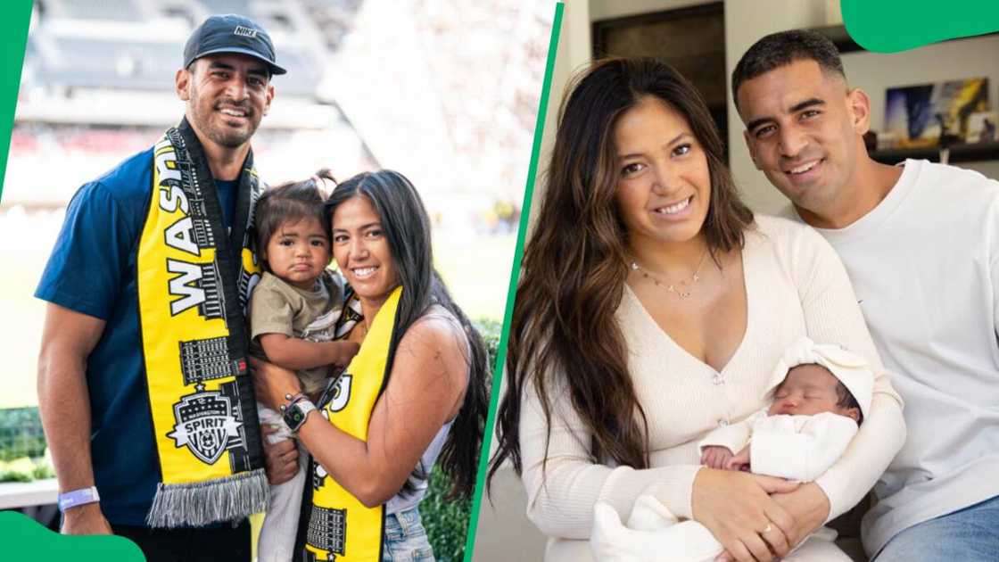 Marcus Mariota and his family at Audi Field Marcus Mariota and his family at Audi Field