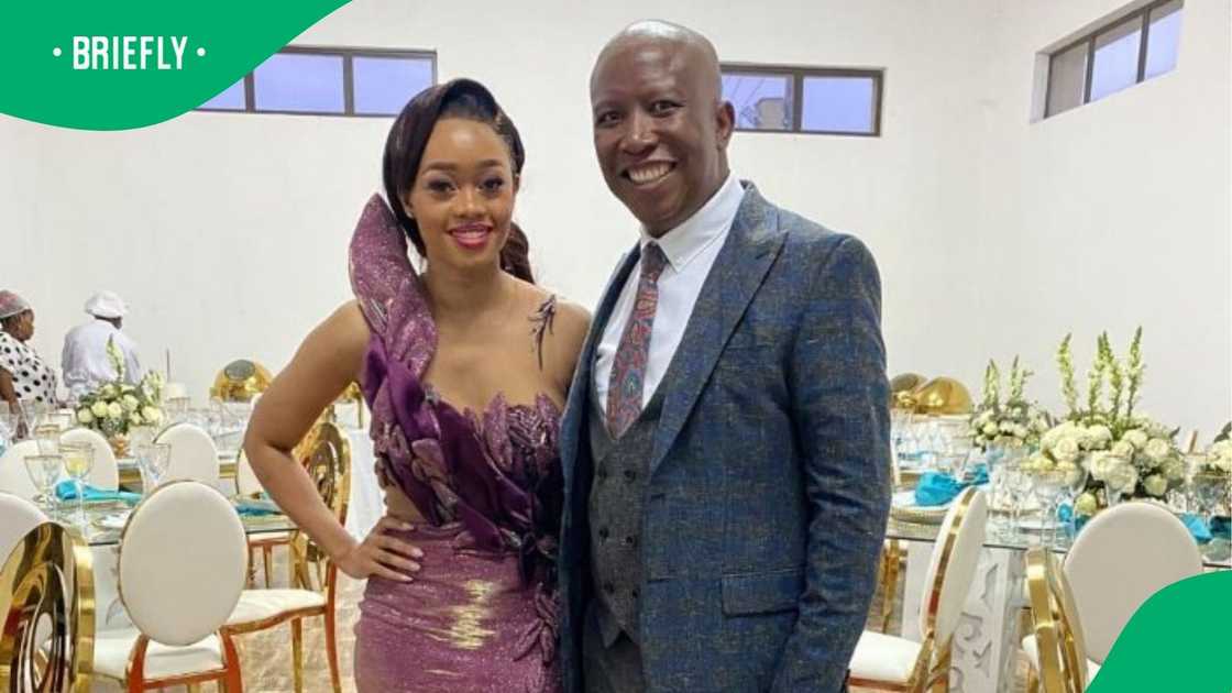 Julius Malema and his wife, Mantwa.