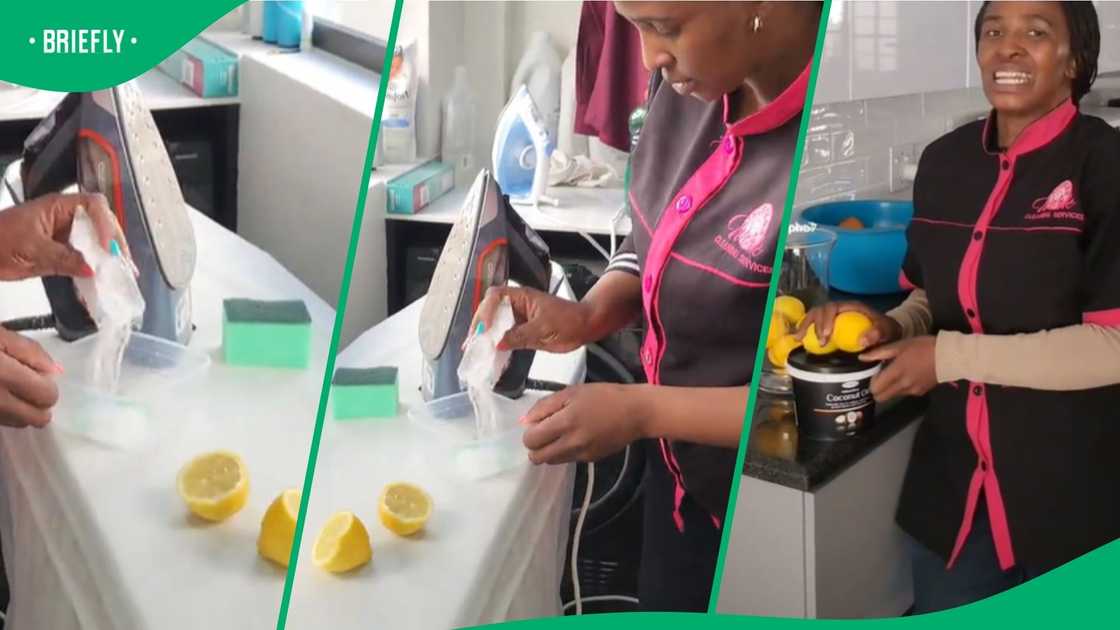 Mbali Nhlapho shows SA how to clean an iron