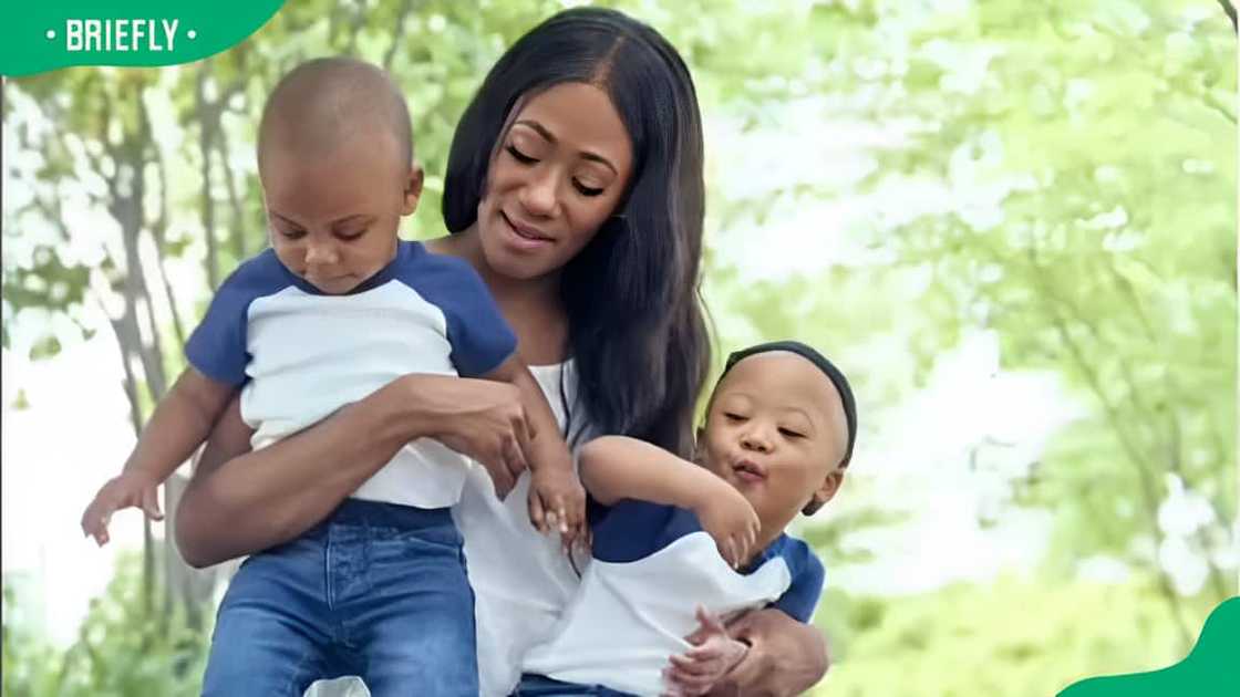 Aidyn and K’ydn Simmons with their mother Pebbles Junell Aidyn and K’ydn Simmons with their mother Pebbles Junell