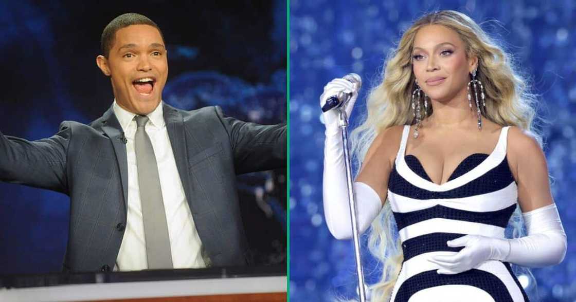 Trevor Noah meets Beyoncé at the Grammys