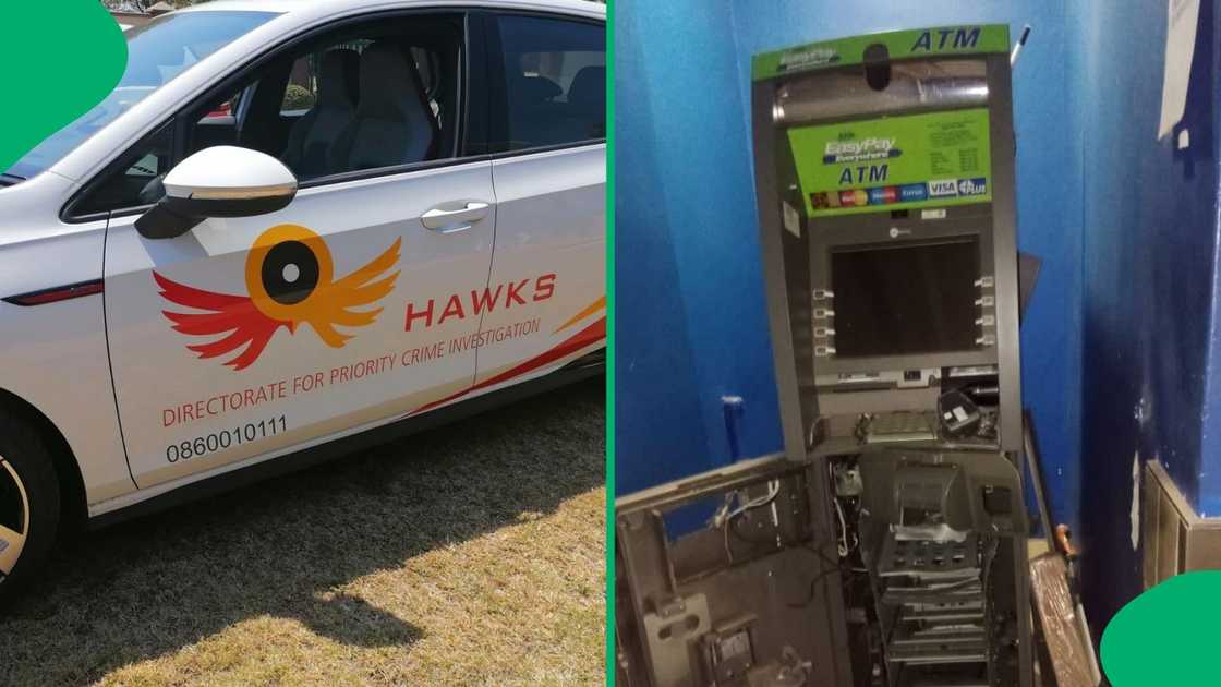 The Hawks fatally wounded five suspected ATM bombers in Mpumalanga. The Hawks fatally wounded five suspected ATM bombers in Mpumalanga.