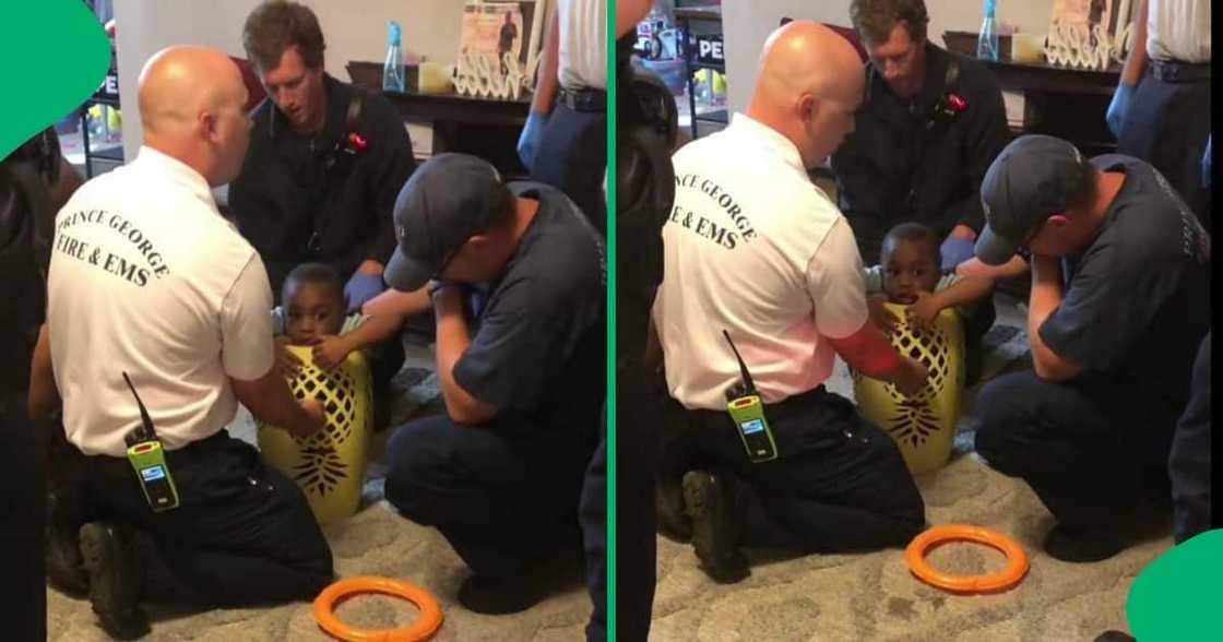 A TikTok video shows a little boy stuck in a vase, which amused many online. A TikTok video shows a little boy stuck in a vase, which amused many online.