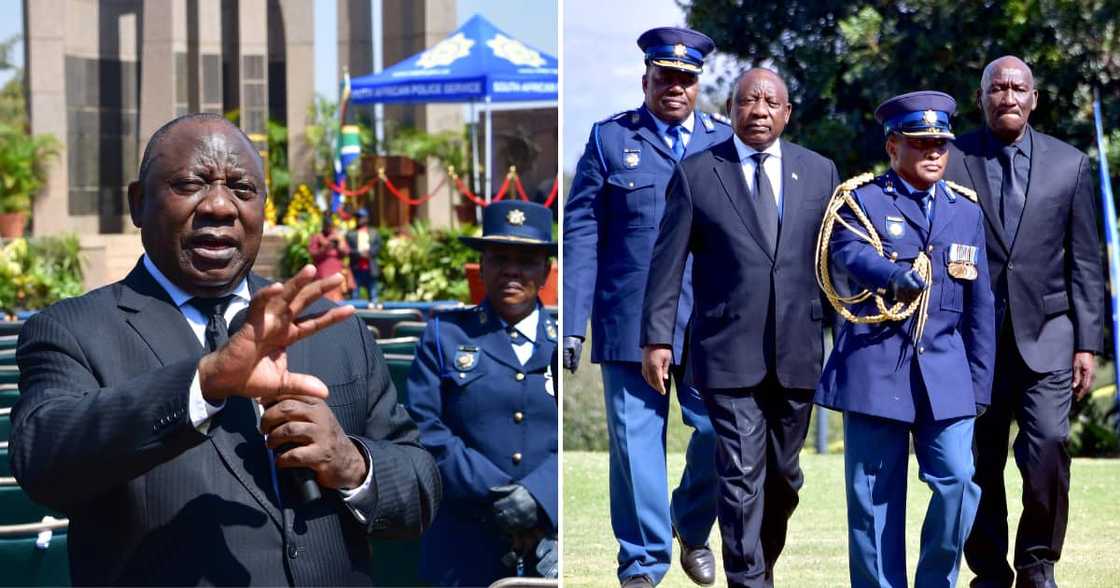 President Cyril Ramaphosa at the SAPS National Commemoration Day President Cyril Ramaphosa at the SAPS National Commemoration Day