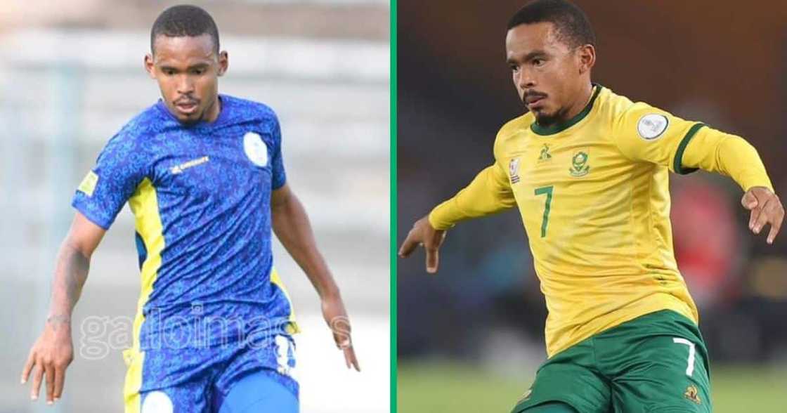 Polokwane City midfielder Oswin Appollis Polokwane City midfielder Oswin Appollis