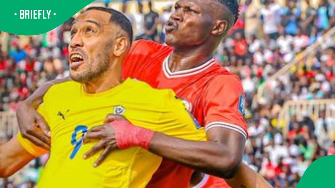 Pierre-Emerick Aubameyang inspires Gabon to a 2-1 win over Kenya in Nairobi. Pierre-Emerick Aubameyang inspires Gabon to a 2-1 win over Kenya in Nairobi.