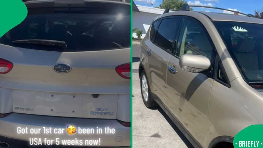 The refugee mom celebrated their first car after being in the US for five weeks