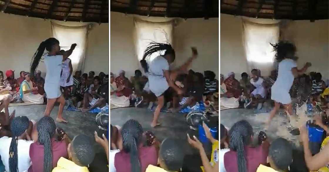 dancing woman breaks African traditional beer pot dancing woman breaks African traditional beer pot