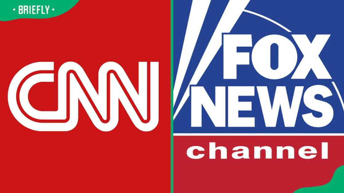 CNN and Fox News logo CNN and Fox News logo