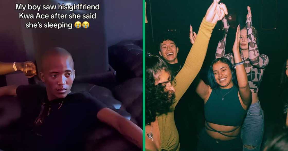 A Cape Town man had his night cut short after he saw his bae at the club after she told him she was sleeping. A Cape Town man had his night cut short after he saw his bae at the club after she told him she was sleeping.