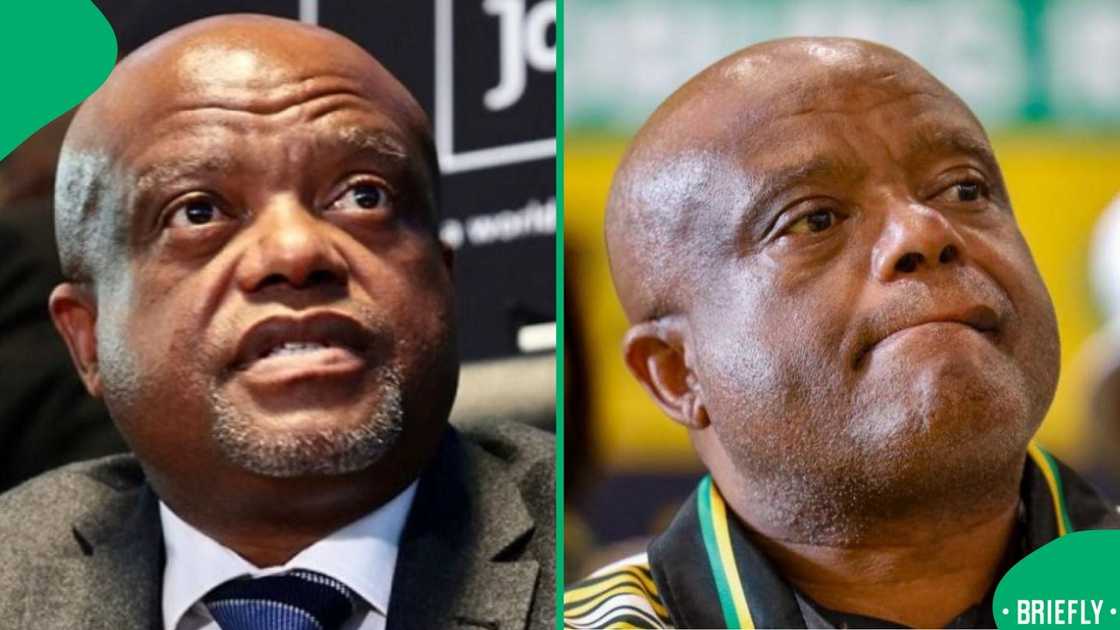 The visual on the right showed the JHB mayor attending a ANC conference