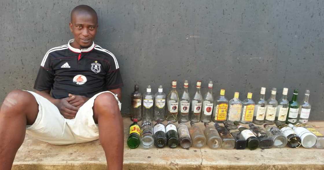 Mzansi Man Transforms Bottles from Dumpsites into Beautiful Home Decor Mzansi Man Transforms Bottles from Dumpsites into Beautiful Home Decor