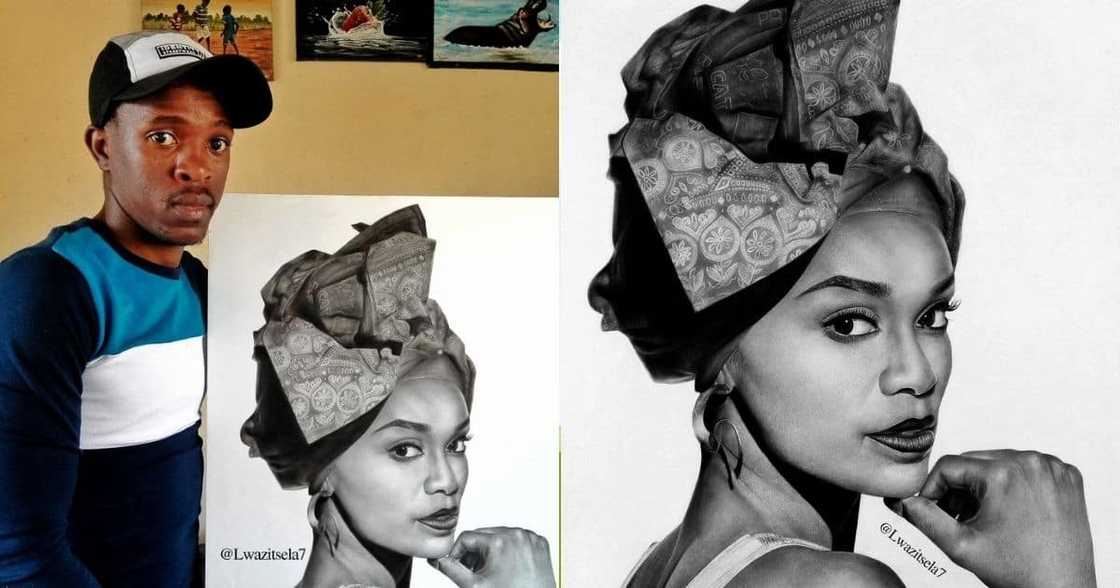 Young, Artist, Mzansi, Drawing, Pearl Thusi Young, Artist, Mzansi, Drawing, Pearl Thusi