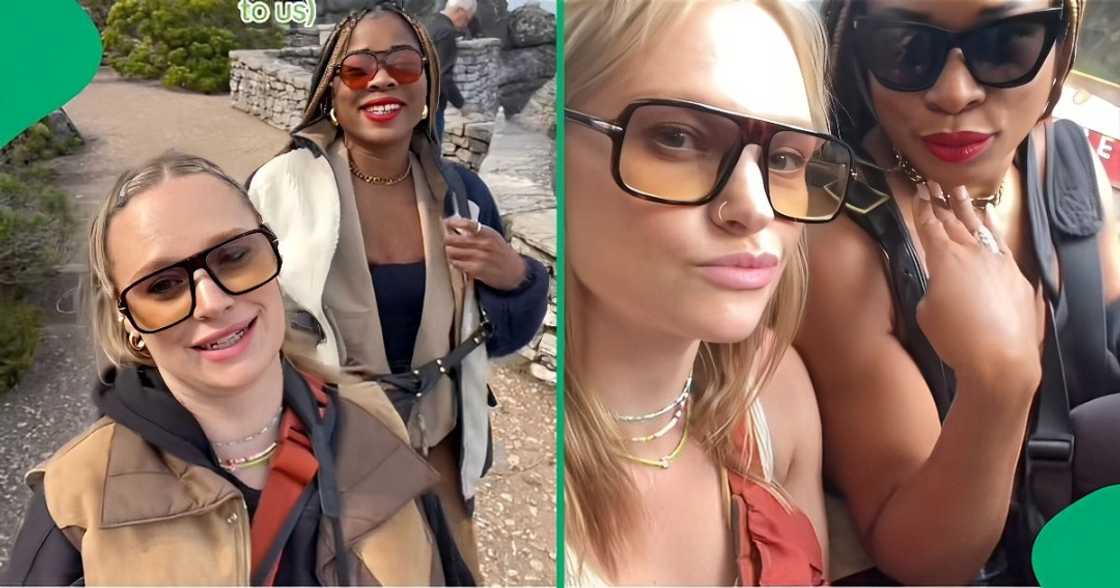 A TikTok video shows women sleeping with siperds. A TikTok video shows women sleeping with siperds.