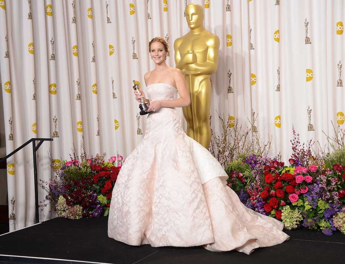 Jennifer Lawrence's 2013 Oscars Gown Jennifer Lawrence's 2013 Oscars Gown