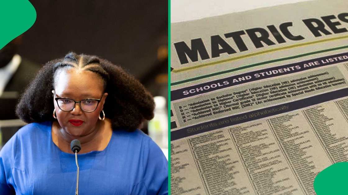 Basic Education Minister Siviwe Gwarube's department is in hot water over the matric results.