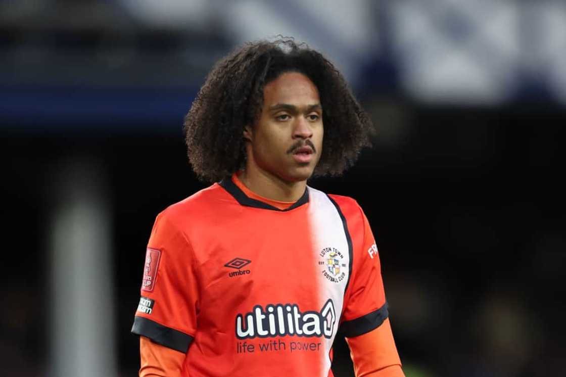 Tahith Chong at Goodison Park in Liverpool, England. Tahith Chong at Goodison Park in Liverpool, England.