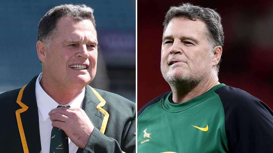 Rassie Erasmus showed off his house and family Rassie Erasmus showed off his house and family