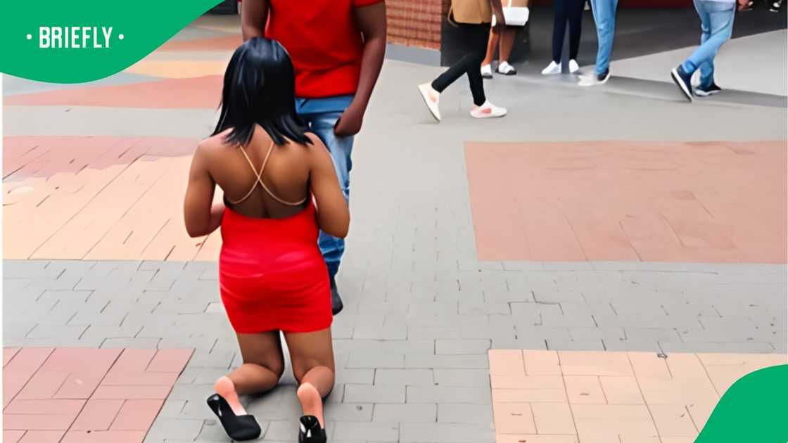 Woman shatters the norm as she proposes to a man Woman shatters the norm as she proposes to a man