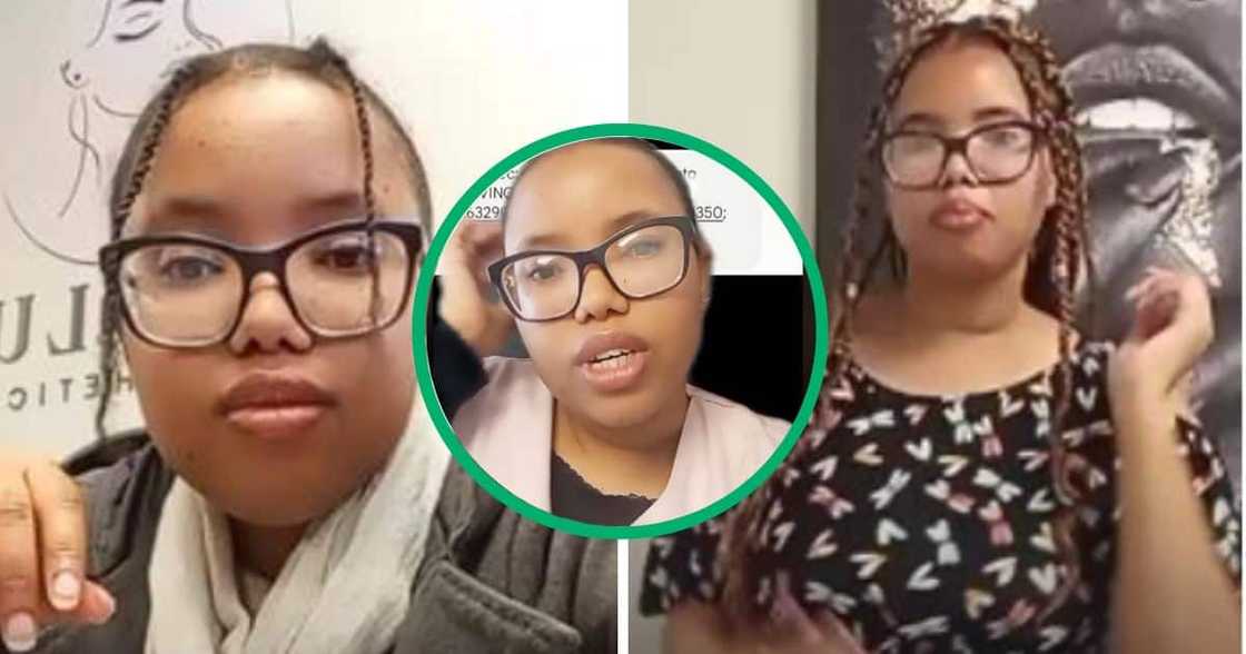 A young woman reveals how she earns additional earnings. A young woman reveals how she earns additional earnings.