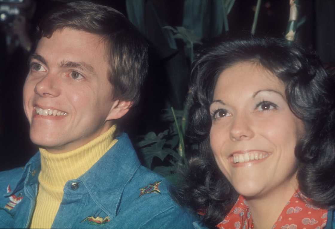 Karen and her brother Richard in 1974. Karen and her brother Richard in 1974.