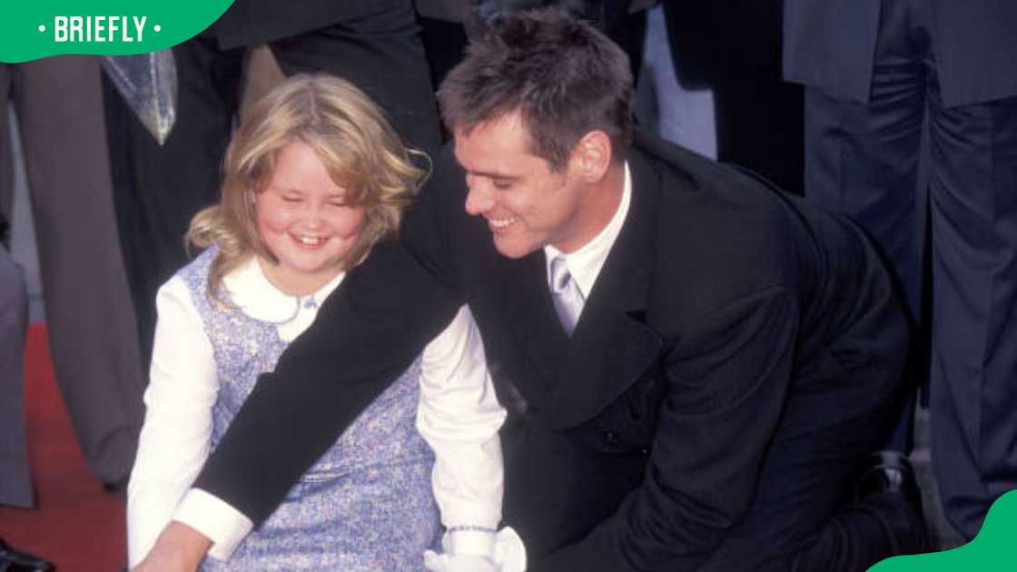 Actor Jim Carrey and his daughter Jane Carrey