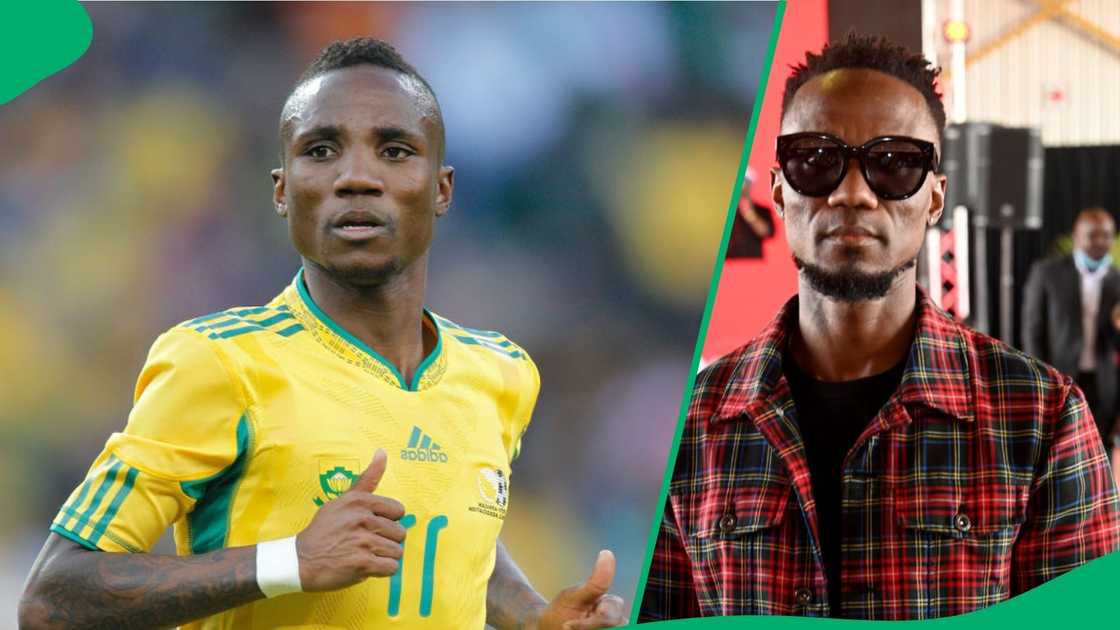 Teko Modise rocks stylish outfit